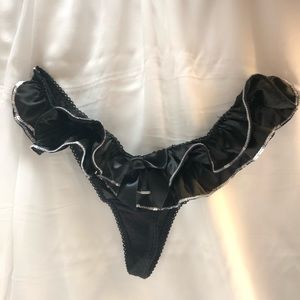 Victoria’s Secret Satin... Ruffle on Back Only.